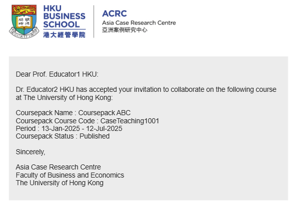 email notification for instructor